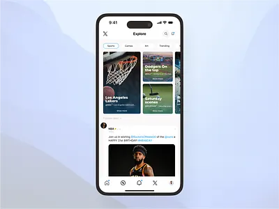 X ReDesign Explore page design explore explore page feedback mobile design page product product design redesign twitter ui x