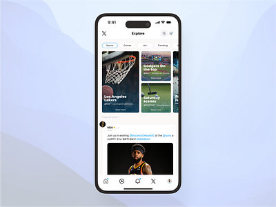 X ReDesign Explore page design explore explore page feedback mobile design page product product design redesign twitter ui x