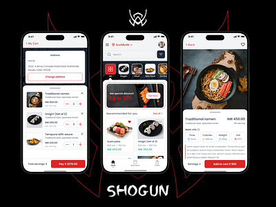 Restaurant app: Menu / Delivery android app branding cart food delivery home ios light mode logo menu order page product restaurant ui ux