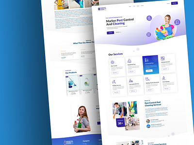 Pest Control & Cleaning UI Design expertservices figmadesign hygienicenvironment landipageui pestremoval professionalcleaning sanitizedspaces ui uidesign uiux website