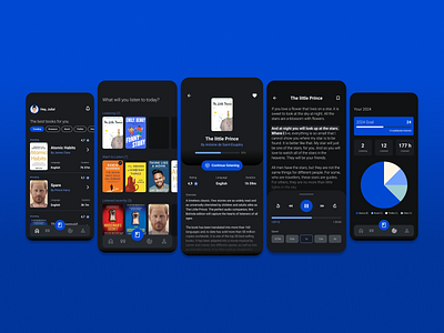 Audiobook app audiobook dark mode mobile mobile app outsystems ui ui mobile ux ui design