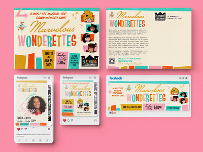 The Marvelous Wonderettes branding design graphic design logo musical process social media theater theatre