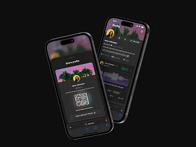 Stemstr sharing profile mobile design nostr product design stemstr ui ux web