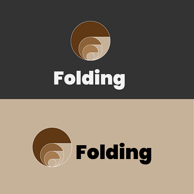 folding logo design branding branding design illustration logo