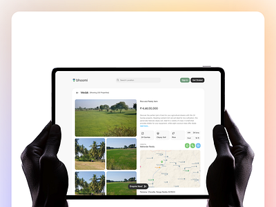 Property Page - Bhoomi product page property listing ui ux web design