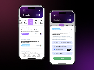 Schedule App androidapp app app casestudy appdesign appointment booking bestui date datetime design figma graphic design homescreen iosapp iosappdesign schedule schedule app scheduler app student time uiux