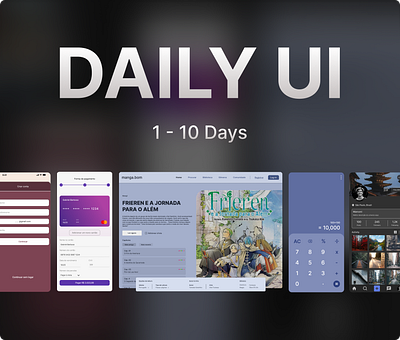 100 Days DAILY UI challenge | Part 1/10 branding dailyui landingpage ui