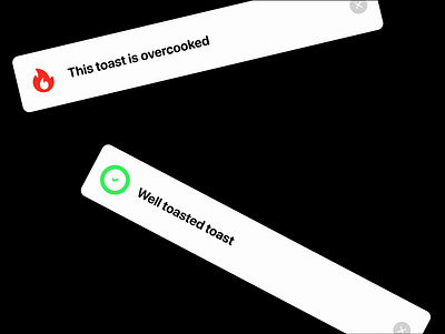 Toast Messages alert animation message notification prompt toast ui ux