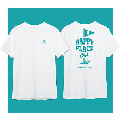 HA - Golf // HAPPY PLACE design golf graphic design illustration tshirt