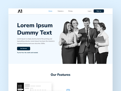 Job Service Landing Page home page design landing page design uiux design website design