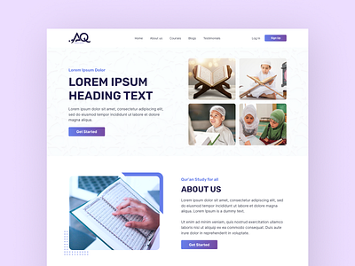 Online Education Landing Page home page design landing page design uiux design website design