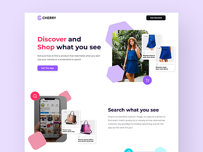 E Commerce Shop home page design landing page design uiux design web design