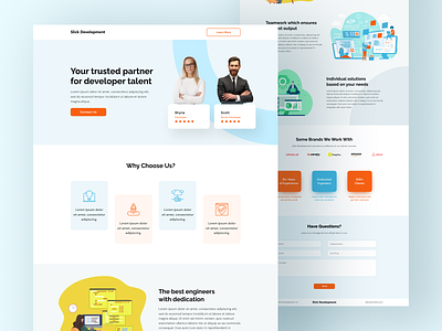 Software Firm Design Firm Landing Page home page design landing page design uiux design website design