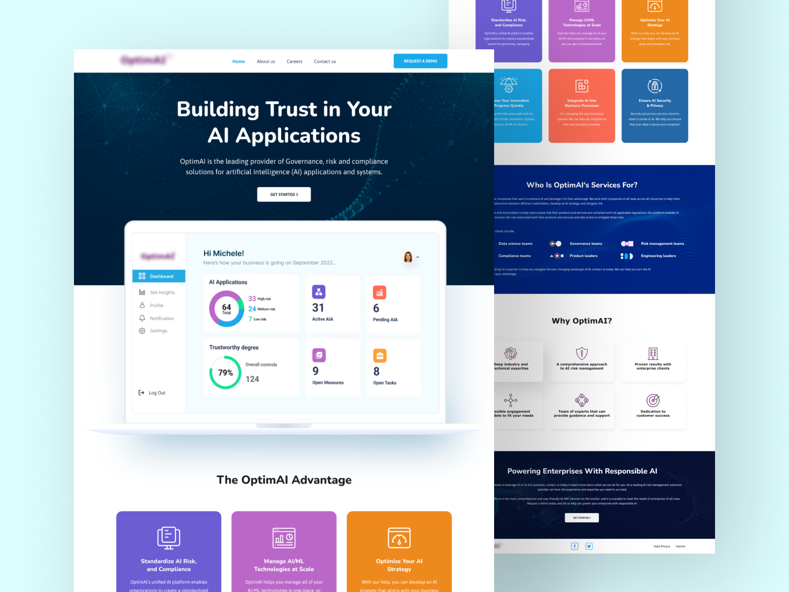 Crm landing page by shahanaz akter on dribbble