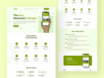 Bike Selling App Landing Page