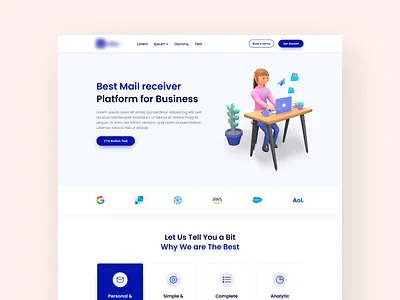 Mail Receiver Landing Page