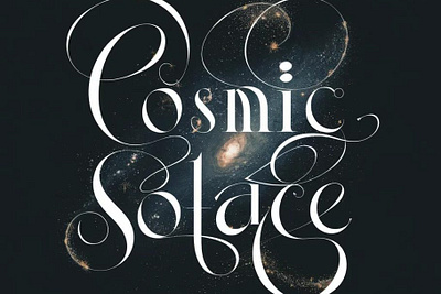 Cosmic Solace - Ligature Typeface font branding design graphic design illustration logo tshirt vector