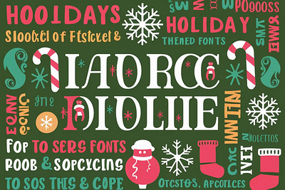 Holiday Bundle - Fonts, Cards & More templates thes designs branding design graphic design illustration vector