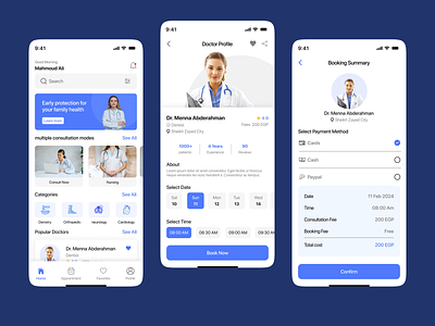 Doctor appointment mobile app design doctor appointment doctor appointment app mobile app ui