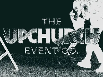 Unused logo for The Upchurch Event Co. band brand band logo chrome chrome logo dance logo dance party disc jockey dj dj branding dj logo entertainment entertainment branding entertainment logo event company music music branding music logo party branding party logo vinyl