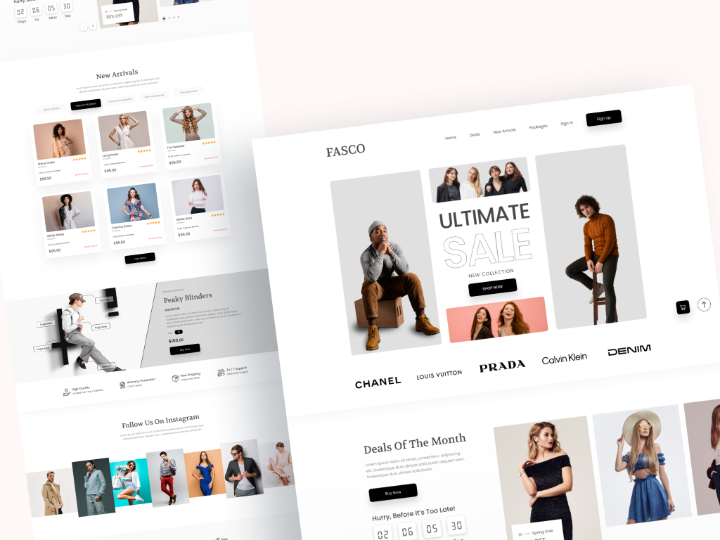 Fashion Website by Shay Williams on Dribbble