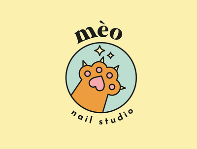 Brand identity for nail studio creative logo