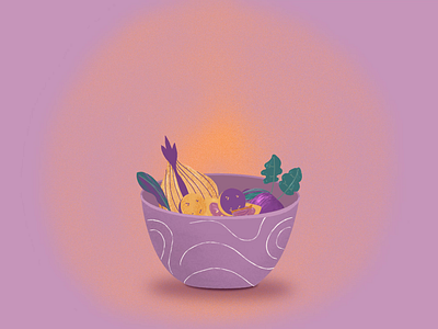 Vegetable party! 2d animation adobe afttereffescts animation illustration illustrator motion design motion graphics pink procreate vegetables