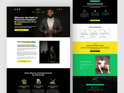 Commercial Real Estate Mentorship Landing Page Design designchallenge landingpage mentorship realestate uiux webdesign