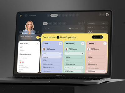 Hubspot CRM - Duplicate Leads Management ai ai app app app design auromation automation b2b business corporate crm dashboard design leads management product design saas software ui web web app