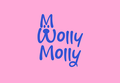 Logo and Packaging for Pet's Shop: Wolly Molly logo pets playful