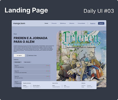 Daily UI 003 - Landing Page branding dailyui design ui