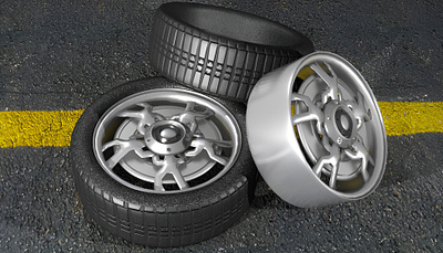 3D design - Wheel design 3d design 3d modeling product design rendering tire vehicle wheels