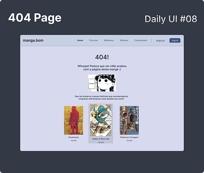 Daily UI 008 - 404 Page branding dailyui design ui