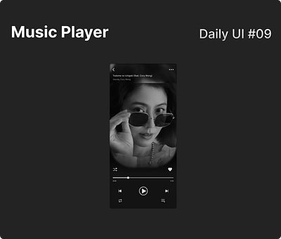 Daily UI 009 - Music Player branding dailyui design ui