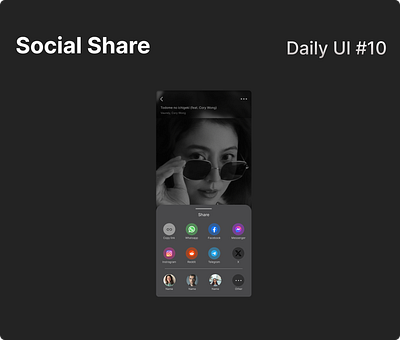Daily UI 010 - Social Share branding dailyui design ui