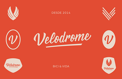 Velodrome bikeshop design graphic design lettering logo typography
