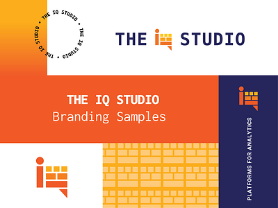 IQ Studio // Brand Elements art director brand designer brand development brand elements brand refresh branding color palette designer freelance designer graphic design layout logo logo design pattern style tile typography