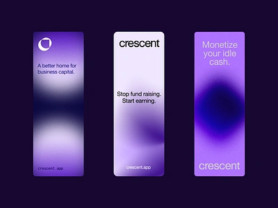 Crescent | Add Banners banking brand branding design finance fintech identity logo people typography ui web