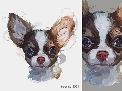 Dog Illustration #1 animal animal illustration artstyle cute design dog illustration pet pets portrait portrait animal portrait illustration unique