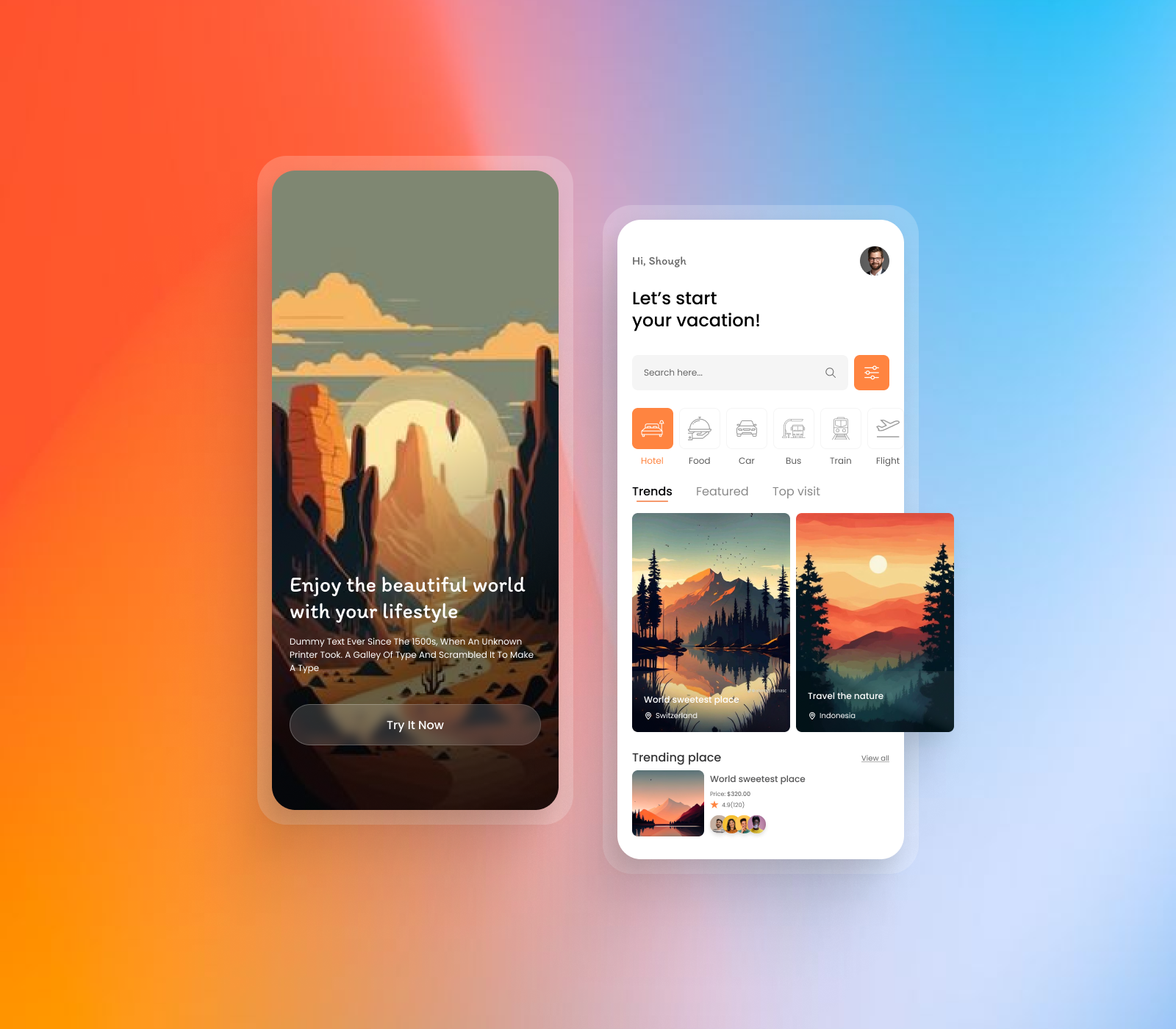 Travell App app landing page design landing page ui tour tour booking app tour guide tour package tourism tourist tourist app travel travel agency travel app travel app homepage travel app ui travel ui ui ui ux design