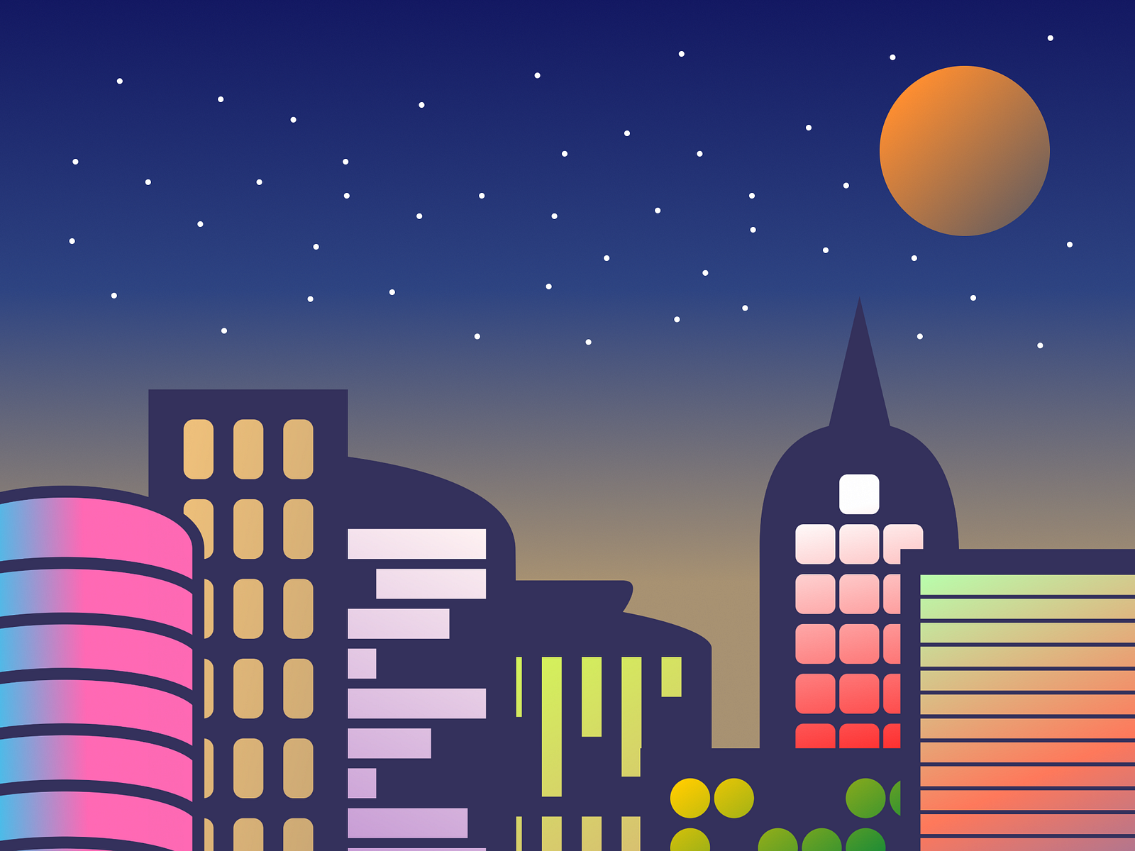 City Skyline by Eduardo Sierra on Dribbble