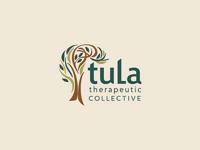 Holistic Therapy Centre logo graphic design holistic logo peach therapist
