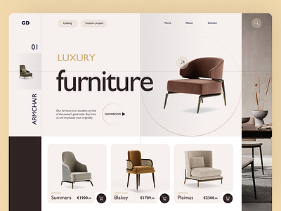 Furniture store - Web Design figma graphic design ui uiux web design