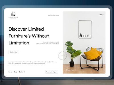 Furniture Shop - Website app design furniture furniture shop furniture shop web furniture shop website furniture store furniture store website furniture website furniture website ui hero area design landing page design landing page ui ui ui ux design ui design web ui website website deisgn