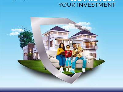Real Estate (e-flyer) akinkunmi babatunde family happy happy family house shield investment land nice house protecting investment real estate home shield shield design simple real estate flyer tunecxino unique real estate flyer design we protect your investment zee amiable properties