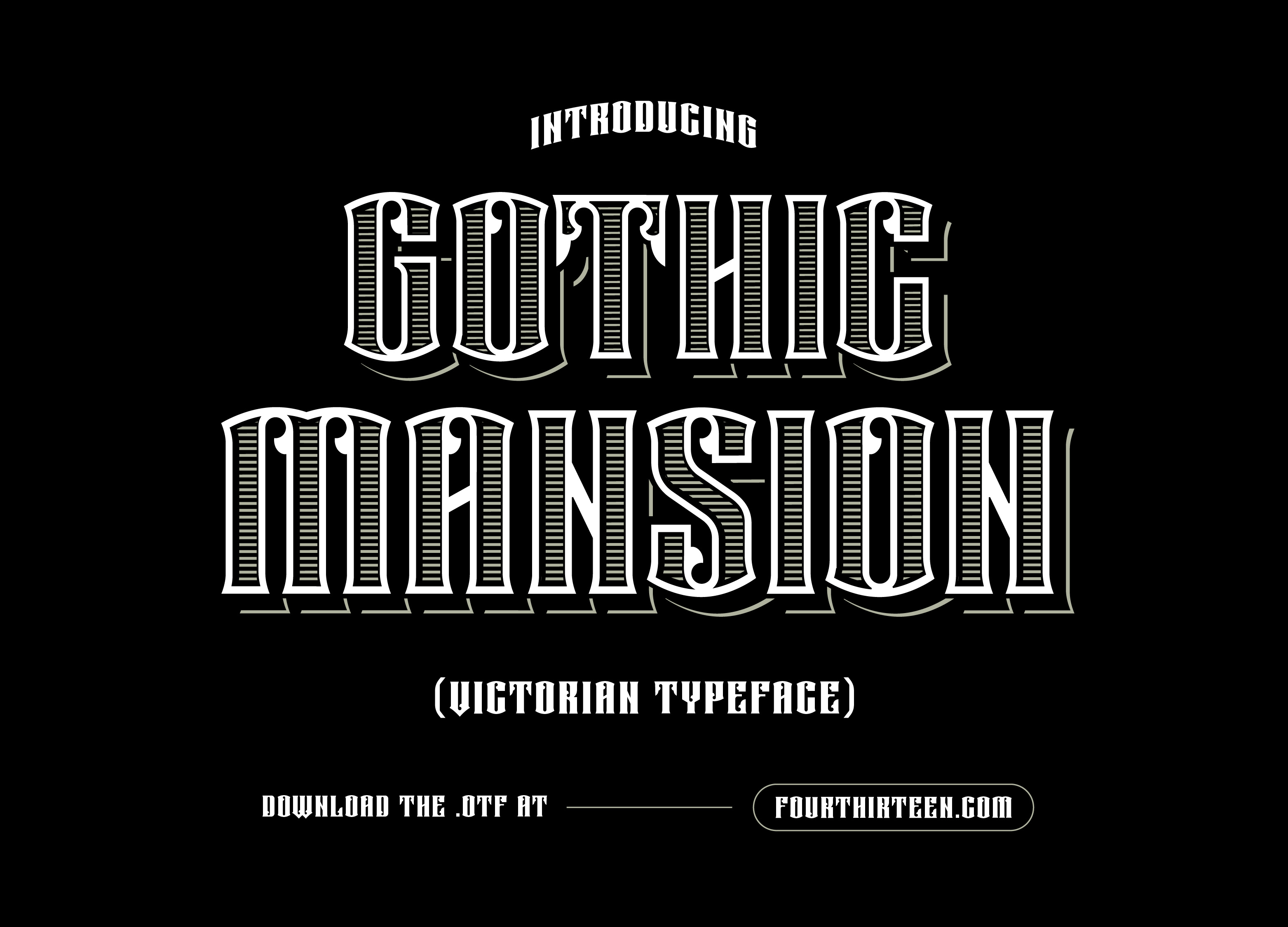 Gothic Mansion Typeface Design customtype font fontdesign type design typography