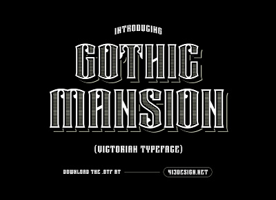 Gothic Mansion Typeface Design customtype font fontdesign type design typography