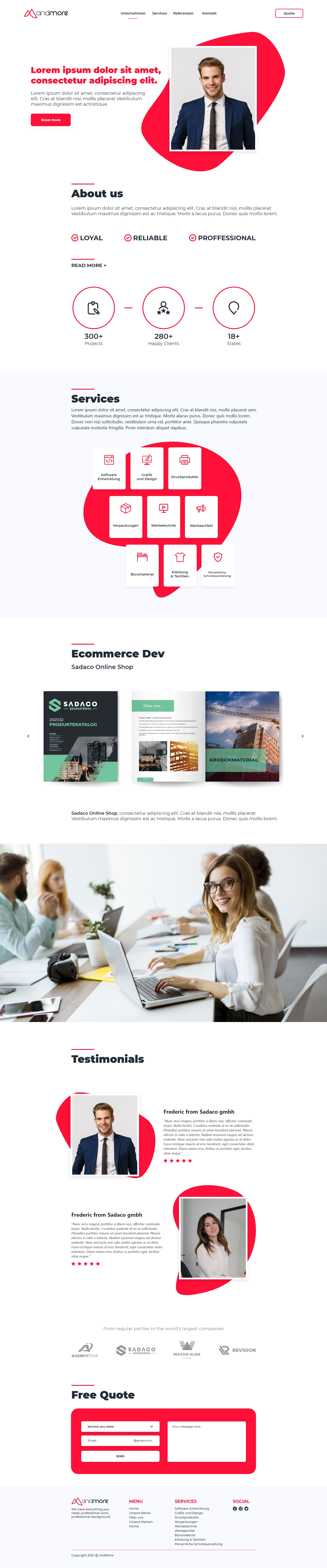 Andmore design graphic graphic design modern professional simple ui uidesign uiux uiuxdesign ux uxdesign web webdesign website