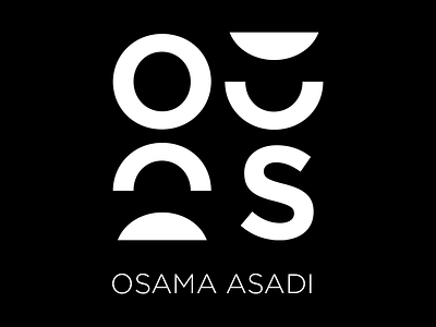 Personal Logo/Signature asadi branding logo osama osamah typography