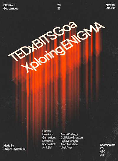 Displacement typography - tedx